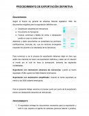 PROCEDIMIENTO DE EXPORTACIÒN DEFINITIVA