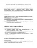 TECNICAS DE DISEÑO DE EXPERIMENTOS Y OPTIMIZACION