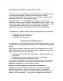 Estrategias para utilizar antes de la lectura ECL.