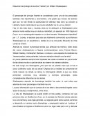 Resumen del prologo de la obra "Hamlet".