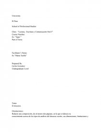 El discurso.. Página 1