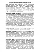 CONSTITUCIÓN SOCIEDAD POR ACCIONES SIMPLIFICADA