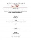 CREACION DE LA EMPRESA: AGROINDUSTTRIAL CHIFLES JESS