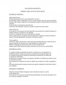 EVALUACIÓN DIAGNÓSTICA DESARROLLO PERSONAL