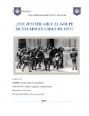 ¿Fue justificable el Golpe de Estado en Chile de 1973?