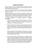 Modelo Aristotélico- Metodologia.