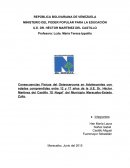 Consecuencias Físicas del Osteosarcoma en Adolescentes con edades comprendidas entre 12 y 17 años de la U.E. Dr. Héctor Martínez del Castillo ¨El Nogal¨ del Municipio Maracaibo-Estado Zulia.