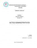 Actos administrativos en derecho.