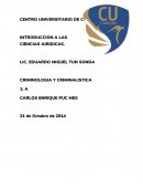 INTRODUCCION A LAS CIENCIAS JURIDICAS. CRIMINOLOGIA Y CRIMINALISTICA