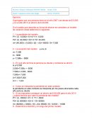 Supóngase que una persona tiene en el año 2007 una deuda de $ 5,000 y en el año 2013 un ahorro de $ 40,000.