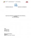 Algo más que información: La necesaria alianza entre información y Comprensión