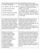 Leer los siguientes textos con las letras aprendidas ( Practicar en casa )