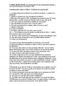 Cuestionario sobre el libro "el diario de ana frank"