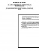 Aptitud académica: Examen de selección para cursos de economía y finanzas