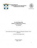 Adaptación del material Curso de aprender haciendo. Texto paralelo