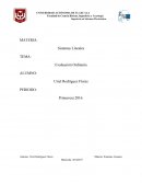 TEMA: Evaluación Ordinaria