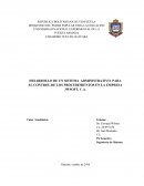 DESARROLLO DE UN SISTEMA ADMINISTRATIVO PARA EL CONTROL DE LOS PROCEDIMIENTOS EN LA EMPRESA 3WSOFT, C.A.