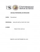 INFORME DE EVALUACIÓN PSICOLÓGICA. Prácticas de Pruebas Psicométricas