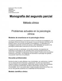 Resumen de la entrevista psicológica, historia clinica y examen mental.. Página 1
