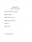 Cultura física y salud “Estilo de vida saludable”