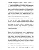 La línea de ensamblaje.