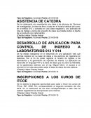 DESARROLLO DE APLICACION PARA CONTROL DE INGRESO A LABORATORIOS 013 Y 014
