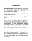 Educacion y familia.