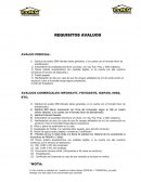 REQUISITOS ELABORACION AVALUOS DBN.