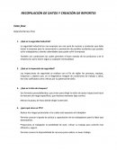 RECOPILACIÓN DE DATOS Y CREACIÓN DE REPORTES
