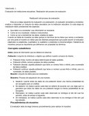 Evaluación de Instituciones educativas. Realización del proceso de evaluación