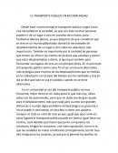 EL TRANSPORTE PÚBLICO EN MI COMUNIDAD