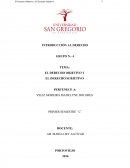 EL DERECHO OBJETIVO Y EL DERECHO SUBJETIVO