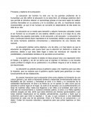 Principios y objetivos de la educacion.