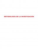 Tema de La Metodologia de la investigacion.