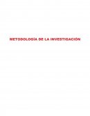 Tema de La Metodologia de la investigacion.