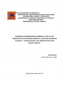 PROGRAMA DE SENSIBILIZACION AMBIENTAL PARA EL USO ADECUADO DE LOS RECURSOS DIRIGIDO A LAS ESCUELAS BÁSICAS “CAICARA” Y “PADRE DELGADO” DEL MUNICIPIO SAN FELIPE ESTADO YARACUY.