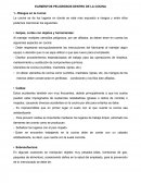 ELEMENTOS PELIGROSOS DENTRO DE LA COCINA