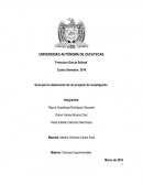 Guía para la elaboración de un proyecto de investigación.