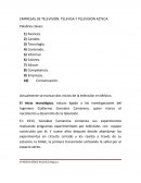 EMPRESAS DE TELEVISIÓN: TELEVISA Y TELEVISIÓN AZTECA.