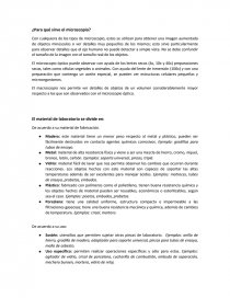 ¿Para qué sirve el microscopio?. Página 1