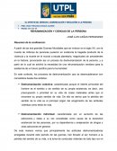 REHUMANIZACIÓN Y CIENCIAS DE LA PERSONA