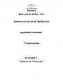 Sistema de Producción” ¿Qué es un sistema de producción?