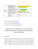 Caracterización de aguas residuales presentes en la Laguna del Carpintero y alternativas de tratamiento para su limpieza de acuerdo a la Normas Oficiales Mexicanas de la SEMARNAT