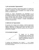 ¿Por qué estudiar Trigonometría?