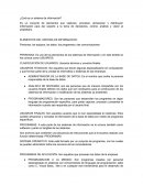 ¿Qué es un sistema de información?