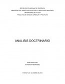 FACULTAD DE CIENCIAS JURIDICAS Y POLITICAS ANALISIS DOCTRINARIO