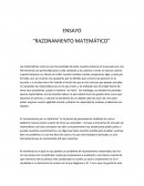 ENSAYO “RAZONAMIENTO MATEMÁTICO”