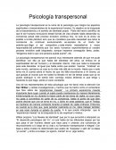 Psicología transpersonal.