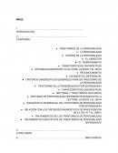 Trastornos de la personalidad.