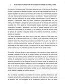 El escenario de desarrollo del concepto de trabajo en niños y niñas.